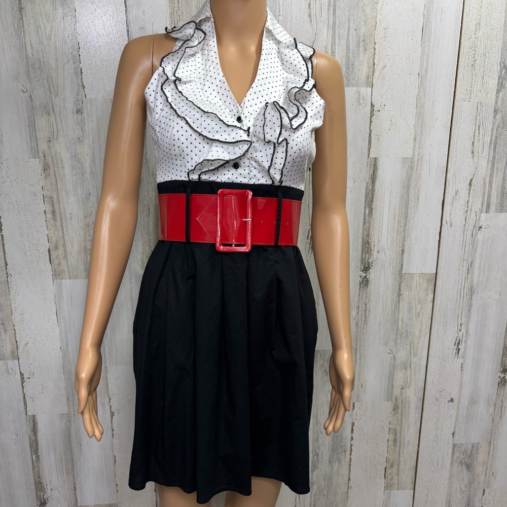 Charlotte Russe Polka Dot Ruffle Dress‎